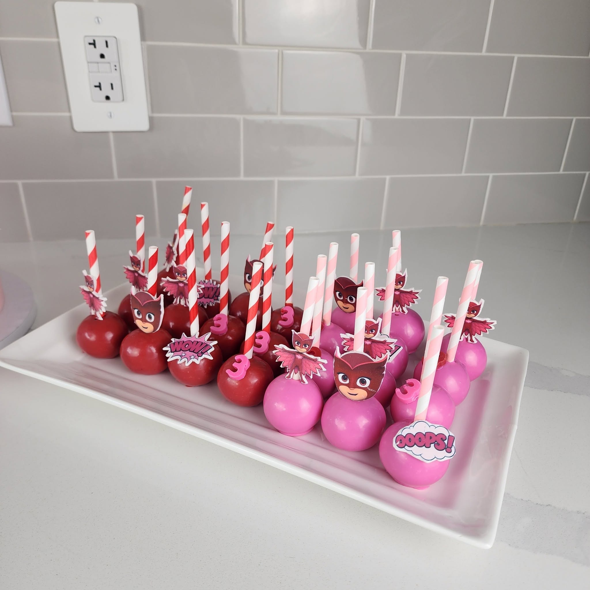 Decorated cake pops