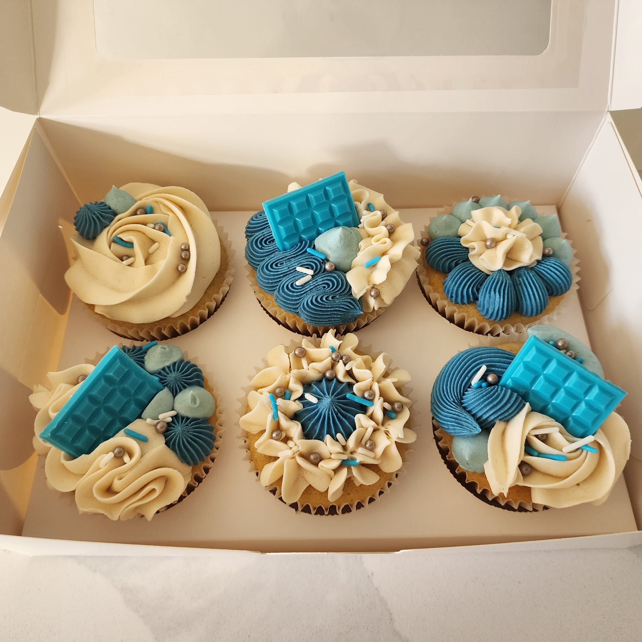 Decorated custom cupcakes